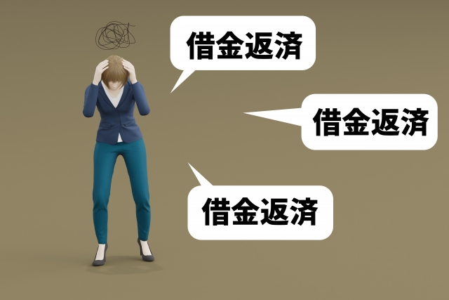 お金を手に頭を抱える。廿日市市で債務整理の無料相談が司法書士に可能